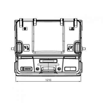 Contenedores de residuos de 4 ruedas tapa articulada - Imagen 9